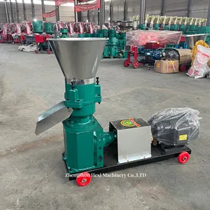 Animal poultry bird pelletizer flat die extruder mill feed pellet processing making machine for animal food forming
