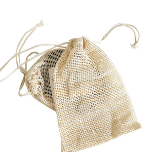 100% Eco Simple Ecology Zero Waste Bolsa de productos de malla de algodón lavable y reutilizable para bolsas de compras de verduras y frutas - Product Image 6