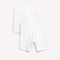 Ensemble deux pièces personnalisé de shorts de cyclisme en coton pour filles, OEM, anti-transparence, élastique, enduit PU, plusieurs couleurs, échantillon en 7 jours |   Stock