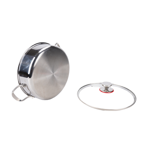 Marmite de grande capacité de haute qualité, durable, antiadhésive, personnalisable, 24/26/28/30/32 cm, avec couvercle en verre, pour hôtels et restaurants - Product Image 6