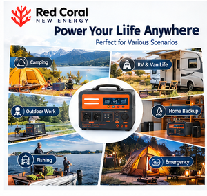 Centrale Électrique Portable OEM 600W/800W, Générateur Solaire 580Wh à Onde Sinusoïdale Pure pour Camping, VR, Voyage en Extérieur, et Alimentation de Secours Domestique 220V - Product Image 3