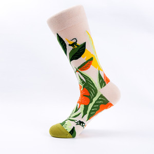 Primavera Flores florales coloridas <span class=keywords><strong>Calcetines</strong></span> de <span class=keywords><strong>mujer</strong></span> Diseñador colorido <span class=keywords><strong>Calcetines</strong></span> de moda de punto para damas - Product Image 3