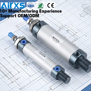 AIRTAC Typ MAL25X50SCA Mini-Pneumatikzylinder aus Aluminiumlegierung, einfachwirkend, MALJ, Doppelwelle, Doppelauslass, einstellbar - Product Image 1