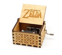 Boîte à musique personnalisée en bois à manivelle musique Harry film Potter pour enfants cadeau d'anniversaire W23-525