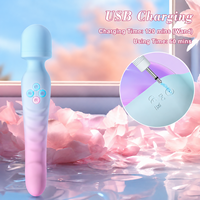 2-in-1 Heizender Silikon USB-Aufladbarer Vibrator mit 7 Vibrationsmodi AV-Stab Sexspielzeug für Frauen Doppelstimulation Masturbations-Massagegerät