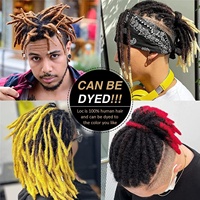 Extensions de dreadlocks en cheveux humains 100% naturels, 0,2/0,4/0,6/0,8 cm, extensions de cheveux afro crépus, dreadlocks en cheveux humains