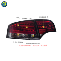 Feux arrière LED YU GUANG pour Audi A4 B7 2005-2008, feux arrière LED noirs améliorés, accessoires Audi A4 B7, feux arrière Audi A4 B7