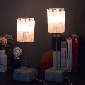 Modern Minimalist Creative <strong>Table</strong> Lamp with Gypsum Ore for Bedroom Living Room Bedside Desk Luxury Soft Furnishings Ornament - Product Image 1