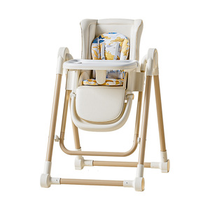 Chaise de salle à manger pliante multifonctionnelle deux-en-un au design moderne, chaise de repas pour bébé et enfant, idéale pour la croissance scolaire des enfants - Product Image 1