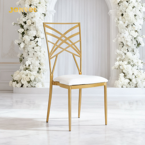 Venta al por mayor apilamiento de oro de metal evento camaleón Hotel recepción silla boda - Product Image 1