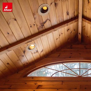 Poutres de plafond <span class=keywords><strong>en</strong></span> faux bois de chêne rouge simulé de taille personnalisée Alland, texture naturelle, grain de bois, pour centre commercial, salle de sport - Product Image 2