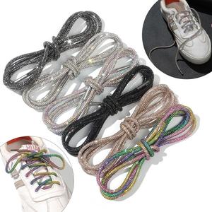 Cordones Redondos de Diamantes de Imitación para Zapatillas Deportivas, Cordones de Diamantes de Arcoíris <span class=keywords><strong>AF1</strong></span> <span class=keywords><strong>Dunk</strong></span> SB, Cinturón de Vestir con Capucha para Pantalones, 1 Unidad - Product Image 2