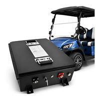 Batterie de chariot de golf LiFePO4 48V 105Ah, pack de batteries au lithium avec surveillance Bluetooth pour Club Car EZGO Yamaha, vente en gros d'usine OEM