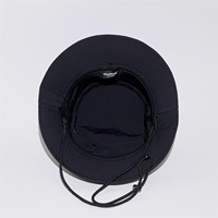 Chapeau de surf imperméable pliable randonnée unisexe extérieur polyester seau chapeau avec mentonnière réglable