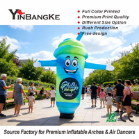 Costume gonflable publicitaire attrayant pour marque, tenue de mascotte personnalisée imperméable pour les célébrations de festivals