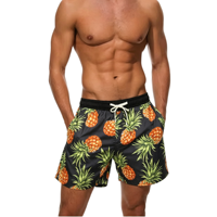 Shorts de bain d'été personnalisés imprimés pour hommes, séchage rapide, légers, 100% polyester