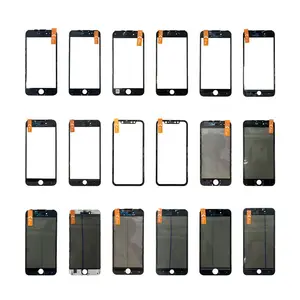 KULI телефона запасных частей для iPhone 5S 6, 6S, 7, 8 plus, XR белое стекло с oca-пленкой на рамка сенсорный экран дисплей Ремонт Замена экрана черный