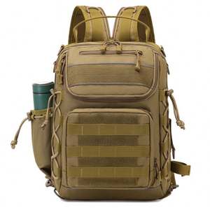 Hot Sale Outdoor <b>Tactical</b> Sport <b>Backpack</b> Camouflage Double-Shoulder Design for Mountaineering Fishing Hiking Zipper Closure - Product Image 1