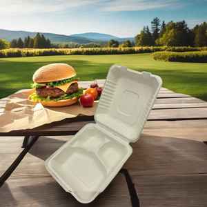 Envase de Papel para Comida China con Tapa, Tamaño 280*220*45, para Uso Escolar - Product Image 1