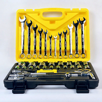 VOKEX – Ensemble d'outils de réparation automobile en gros, 38 pièces, en acier au chrome-vanadium, clés à tête fixe et douilles, garantie 1 an, robuste
