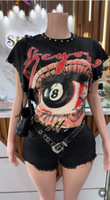 Nouveaux débardeurs d'été pour femmes avec rivets, sans manches, imprimés, décontractés, t-shirts graphiques tendance, débardeurs courts pour femmes