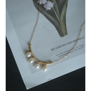 Nuevo Collar de Perlas de Agua Dulce Naturales Ligeras con Baño de Oro de 14K, con Borla y Movimiento de Campanilla Pequeña, Cadena para Clavícula - Product Image 4