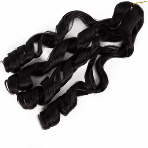 Vendita Diretta dalla Fabbrica: Capelli per Treccine Francesi in Fibra Resistente al Calore da 24 Pollici, 150g, Ondulati e Ricci - Product Image 4