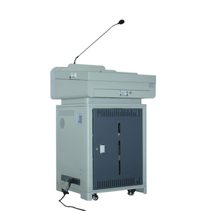 Bề mặt bằng gỗ đa phương tiện Bục Giảng/máy tính giá của giáo viên trình bày bảng với 22 "màn hình tương tác - Product Image 5