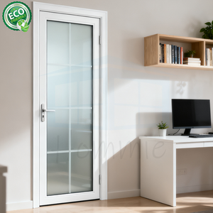 ประตูบ้าน Exterio ลานประตูอลูมิเนียมที่สวยงามระเบียงบานพับประตูกระจก - Product Image 4