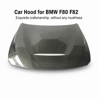 Pièces automobiles, capot en fibre de carbone pour voiture, style F30 F32 F36 GTS CS, pour BMW F80 F82 Série 3 4 M3 M4 Année 14-20, capots de voiture