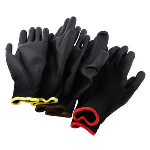 CE Negro Blanco Gris Nylon PU Recubierto Guantes de trabajo de seguridad Todos los tamaños 6 7 8 9 10 11 S M L XL XXL Pequeño Medio Extra grande para hombres - Product Image 3