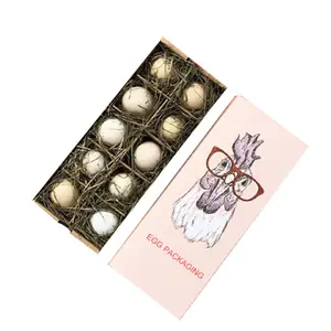 Özel renkli baskı taşıma kutusu depolama nakliye oluklu karton yumurta saklama kutusu
