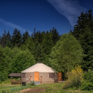 Ruizhi 20ft yurts nhà ở cho cuộc sống nhà mái vòm trắc địa yourte 4 saison gỗ yurt nhà sang trọng Mông Cổ yurts - Product Image 2