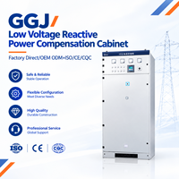 Panel Kompensasi Daya Reaktif 400V GGJ Factory Direct, Kapasitor Bank yang Dapat Disesuaikan dengan Sakelar SCR untuk Pabrik Industri