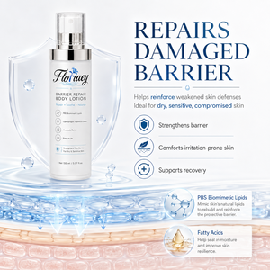 Loción Corporal Reparadora Floriaey con Manteca de Aguacate y 4 Activos para la Barrera Cutánea, Reduce la Pérdida de Humedad para Piel Seca/Escamosa/Sensible - Product Image 3