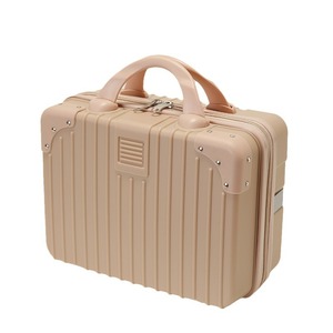 Estuche de Cosméticos Personalizado de 14 Pulgadas con Bolsillo con Cremallera, Asa Suave, Color Sólido Retro, Bolsa de Maquillaje para Almacenamiento en el Hogar y Equipaje de Mano - Product Image 4