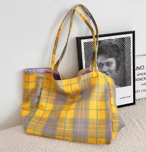 Bolsa de almacenamiento portátil de lona de algodón para viaje, gran capacidad, color claro, popular, bolso de mano de alta calidad, bandolera - Product Image 3