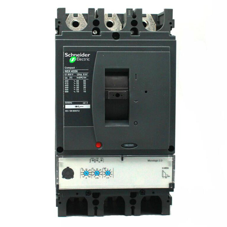 LV432676 Schneider NSX400F 3 Pole Circuit Breaker, 400 Amp MCCB