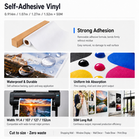 Autocollant en vinyle PVC blanc brillant amovible TREES QS3015, auto-adhésif, plastique mat, publicité extérieure, écologique, fabriqué en usine
