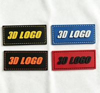 Logo personnalisé en caoutchouc, étiquette brodée, patchs cousus pour vêtements, logos 3d pour casquettes