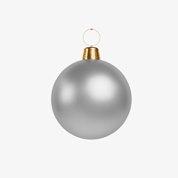 Nouvelles décorations de Noël gonflables en PVC style européen 2026, vente chaude, pour les accessoires de fête de Noël les plus vendus, boules de Noël en forme de cloche