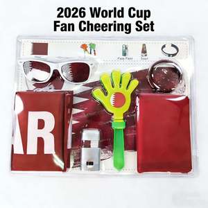 Kit de Supporter Personnalisé Coupe de Football 2026 - Ensemble Complet pour Supporters de Football avec Écharpe et Lunettes pour les Fans des États-Unis et du Canada - Product Image 1