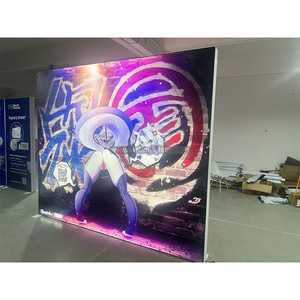 Tùy chỉnh Silicone cạnh đôi hai mặt Backlit lightbox vải hiển thị freestanding LED hộp đèn chiếu sáng lightbox Đăng - Product Image 5