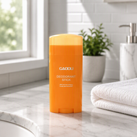 Bouteille en plastique 15ml 30ml 50ml 75ml Emballage de stick déodorant Couleur personnalisée Orange Tube déodorant