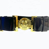 Ceinture en cuir véritable de 48 mm de largeur, ceinture stable en PU avec boucle logo tigre