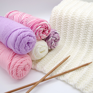 RongMeiXuan 100% akrilik 8ply süt pamuk ipliği tığ hantal fantezi tıknaz dikiş örgü dokuma boyalı desen anti-statik - Product Image 4
