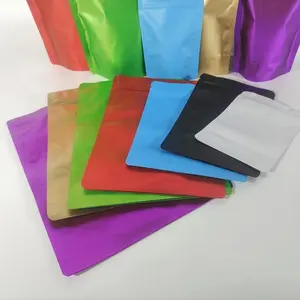 Food Packaging Factory Customized High Quality Safe Plastic Pouch Zip Lock Bags Printed Stand Up Pouches With Zipper