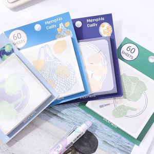 HengXin Daily Life <b>Sticky</b> <b>Note</b> Stationery Kawaii Memo Pad Self-adhesive 3*3 Cute Notepad for Annotation - Product Image 3