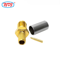 Usine RP polarité inversée SMA femelle Jack sertissage pour LMR195 LMR200 RG58 RG223 RG303 RG400 RG142 câble RF coaxial connecteur Coaxial