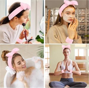 Juego de 5 Diademas y Pulseras para Spa con Pinzas para el Cabello - Diademas y Pulseras para Lavar la Cara y Cuidado de la Piel - Product Image 6